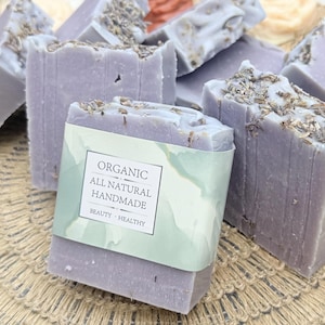 Lavender Dream Soap – Vegan Cold Process Bar, Handmade Palm-Free Natural Soap with Lavender, Olive Oil, Coconut Oil & Sweet Almond