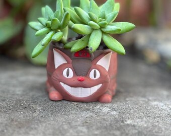 スタジオジブリ　ネコバスプランター　植木鉢　猫バス となりのトトロ プランターカバー トトロと森のネコバス | どんぐり