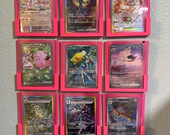 Trading Card Wall Display Mount: For Pokemon, MTG, Baseball Cards