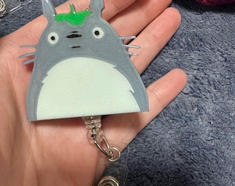 Anime Badge Reel: 3D Printed Resin Swivel Clip, Retractable Cord