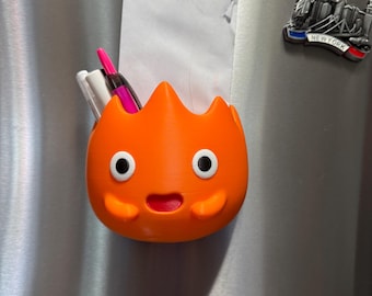 Calcifer Organizer | Studio Ghibli Fridge Caddy | Pen Mail Holder