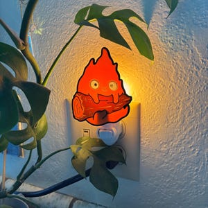 Calcifer Inspired  Night Light! Studio Studio Ghibli - Anime Decoration  - Hayao Miyazaki
