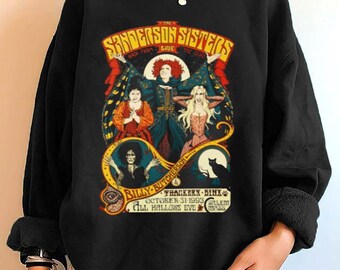 Hoodie Tanktop Amuck I Smell Children Sistaas Sanderson Witches Halloween Group Costume Hocus Gifts Pocus Customized Names Customized Handmade Unisex T-Shirt Long Sleeve T-Shirt Sweater 