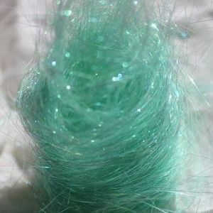 Mint Sparkle (soft mint with light pink and green sparkle) Angelina 1/2 ounce