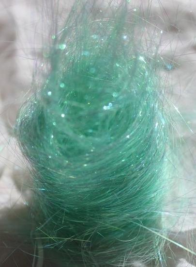 Mint Sparkle (soft mint with light pink and green sparkle) Angelina 1/2 ounce