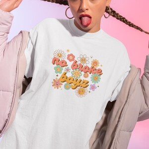 No Broke Boyz Rave Shirt: Funny EDM Festival Graphic Tee