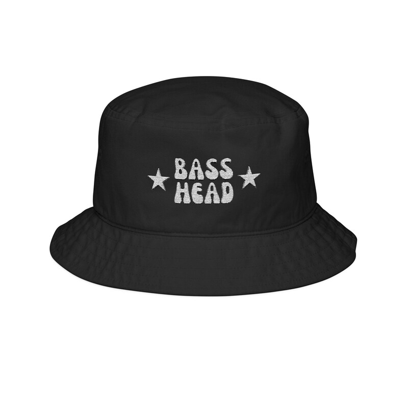 Bass Head Embroidered Bucket Hat, Rave Festival Hat, EDM Music Lover ...