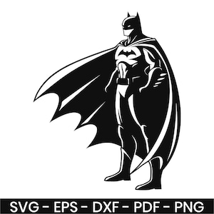 Superhero Svg File, Superhero Inspired Layered Svg, Comic Style Cricut Cut File, Kids Superhero Clipart, Svg, Png, Eps, Dxf, Pdf
