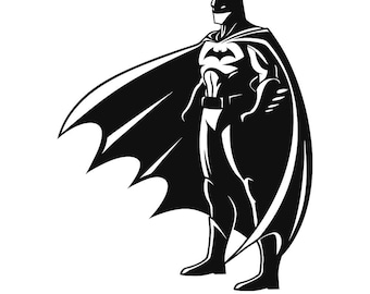 Archivo SVG de superhéroe, SVG en capas inspirado en superhéroes, archivo de corte Cricut estilo cómic, clipart de superhéroes para niños, SVG, PNG, EPS, DXF, PDF