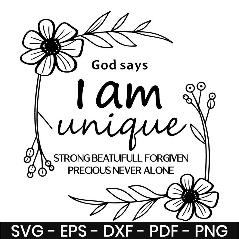 God Says You Are SVG - Inspirational Christian Quote | Bible Verse ...