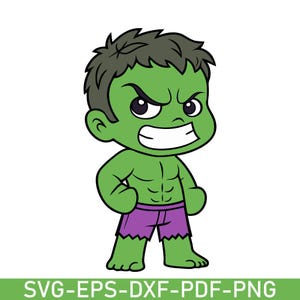 Hulk Svg, Baby Hulk Svg, Hulk Png Clipart, Incredible Hulk Svg for Cricut, Crazy Hulk Design, Instant Download Svg, Png, Dxf, Pdf