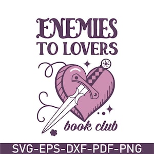 Wrogowie do kochanków Svg, Smutty Book Svg, Fantasy Tropes Svg, Spicy Romance Svg, Smut Reader Svg, Book Lover Svg, Svg, Png, Eps, Dxf, Pdf
