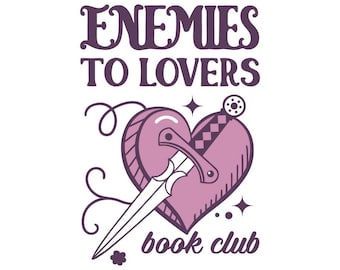 Enemies To Lovers Svg, Smutty Book Svg, Fantasy Tropes Svg, Spicy Romance Svg, Smut Reader Svg, Book Lover Svg, Svg, Png, Eps, Dxf, Pdf