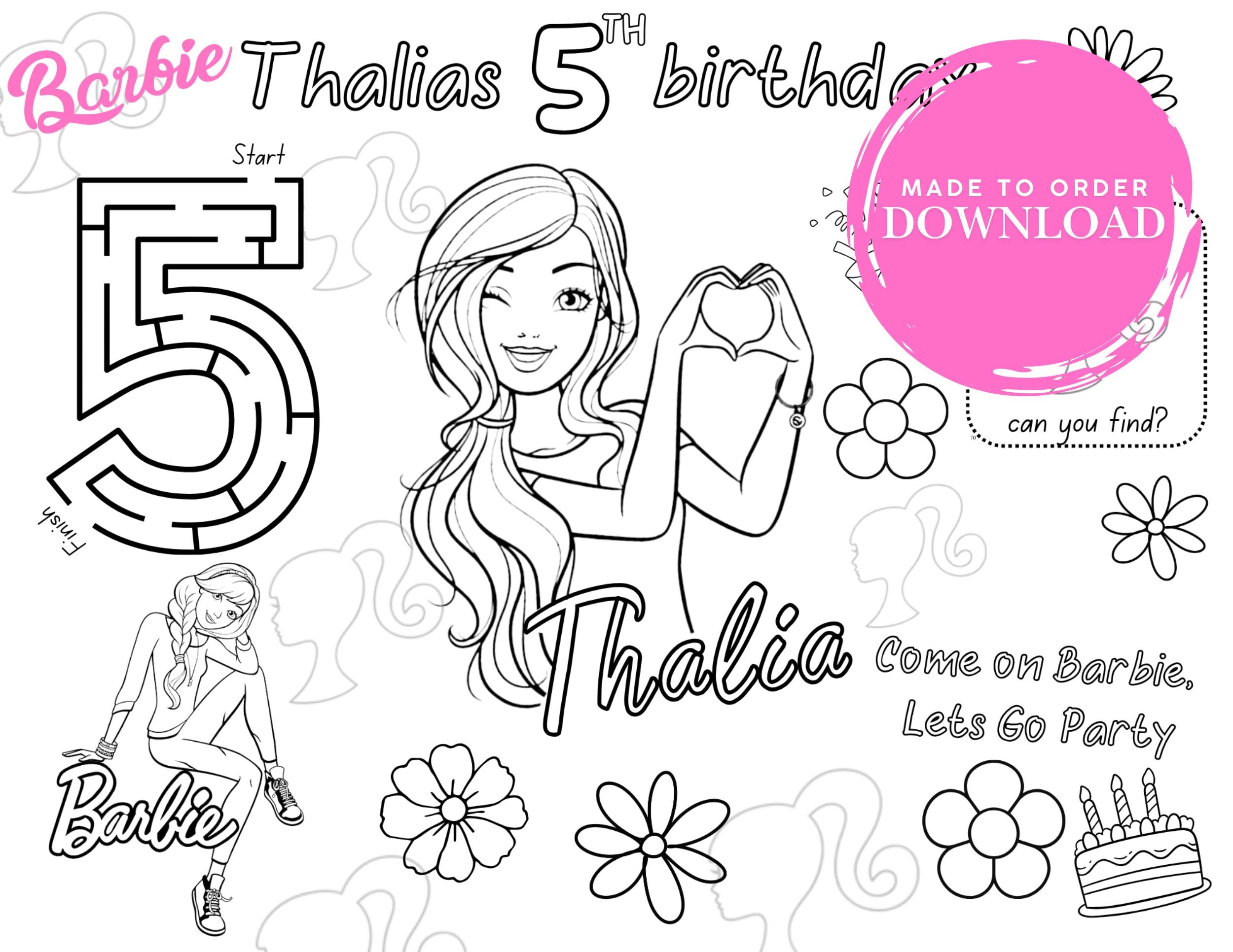 Colorear Barbie Imprimir Cosas Para Barbie Cosas De Barbie Para