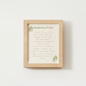 Goodness of God Digital Wall Art 16x20 - No frame