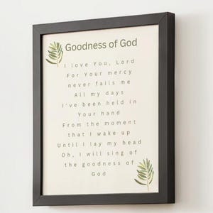 Goodness of God Digital Wall Art 11x14 - No frame