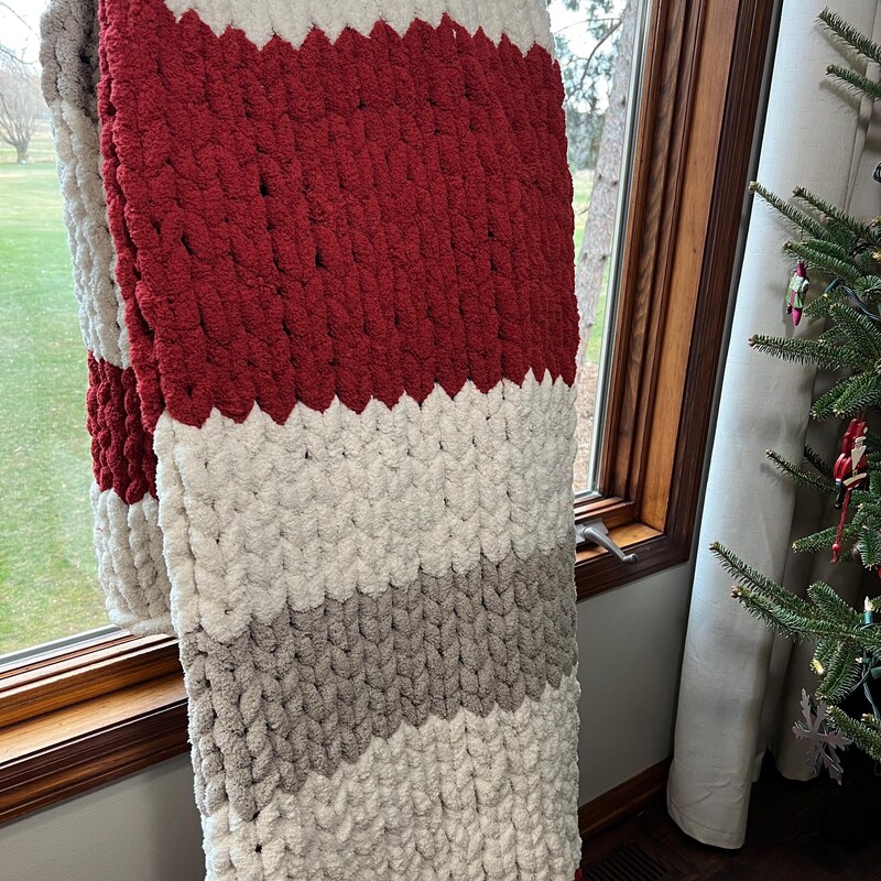 Knit Blanket - Cream main image 1