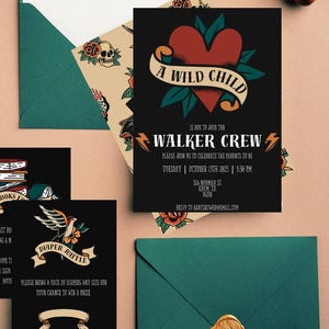A Wild Child Baby Shower Invitation