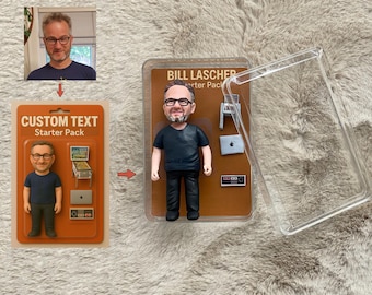 Custom Clay Action Figure from Photo: Personalized Handmade Sculpture