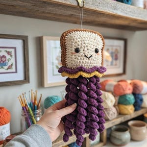 Cute Crochet Jellyfish Plush | Handmade Kawaii Ocean Decor | Amigurumi Hanging Jellyfish | Nursery Decoration | Unique Gift for Sea Lovers