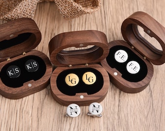 Personalized Groomsmen Cufflinks, Groomsmen Gifts, Cufflinks for Men, Groomsman Proposal, Best Man Gift, Wedding Accessories, Cufflinks Set
