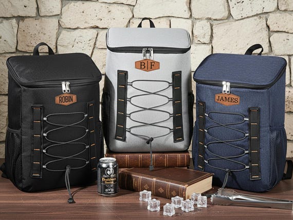 Personalized Groomsmen Cooler Backpack, Men's Lunch Cooler Backpack, Groomsmen Gift, Hiking Cooler Backpack, Golf Beer Bag