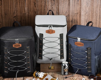 Personalized Groomsmen Cooler Backpack, Men&#39;s Lunch Cooler Backpack, Groomsmen Gift, Hiking Cooler Backpack, Golf Beer Cooler, Best Man Gift