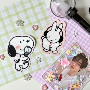 Enha Kpop Snoopy Sticker | Enha Miffy Sticker | Engene Kpop Sticker