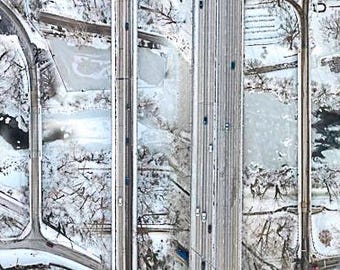 Stampa artistica panoramica da parete "Ponti sul Brandywine", 12x48, fotografia paesaggistica del Delaware; cartoncino, metallo o acrilico