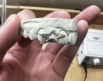 Custom Fit RockStar Silver Cap Grillz