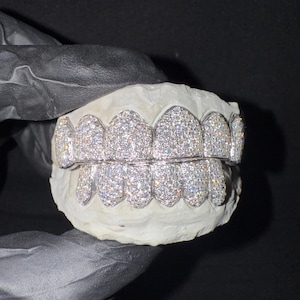 925 Silver VVS Moissanite Custom Grillz