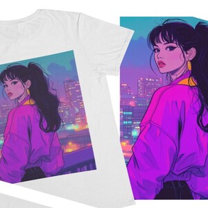 90s Anime Girl, Alt Anime Clothes, 90s Anime Grunge, Pastel Goth, Japanese Streetwear, Japanese Harajuku Fashion/ Unisex T shirt