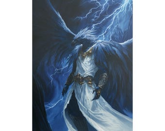 Tzeentch Gothic Horror Art Poster, Esoteric Design, Mythological Wall Decor (Matte/Gloss)