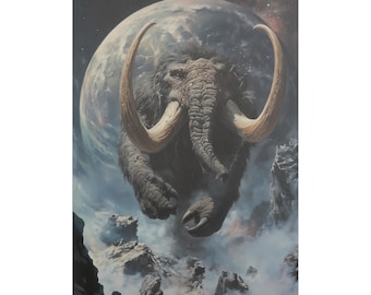Behemoth Gothic Horror Art Print, Esoteric Design, Matte/Gloss Poster (Wall Art)