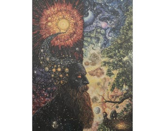 Pleroma Jung Art Style Poster, Esoteric Mythology Wall Art (Matte/Gloss Paper)