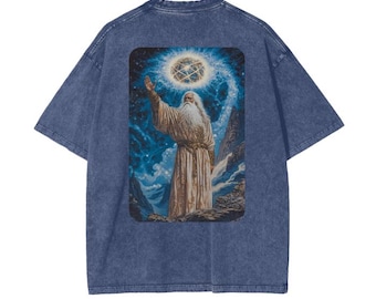 Washed Cotton Socrates Tee - Vintage Greek Philosopher Design