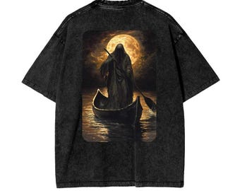 Vintage Wash Charon Tee – Greek Mythology Graphic Print