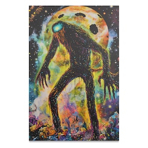 Void Walker Poster, Esoteric Gothic Horror Art, Matte/Gloss Paper Print