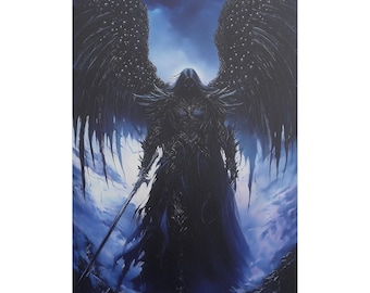 Prince of Darkness Gothic Horror Poster, Esoteric Mythology Wall Art (Matte/Gloss)