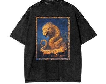 Washed Cotton Tee – Malevolent Demiurge Esoteric Design