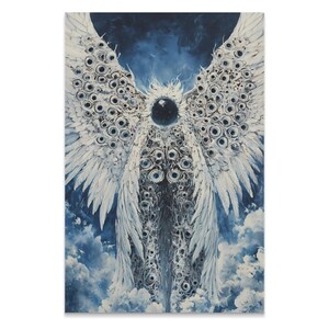 Póster de Ángel que todo lo ve, impresión artística esotérica de terror gótico, decoración de pared con calidad de museo imagen 2