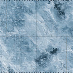Tapete de Warhammer 40k 11ª Edição (PVC) 60x44 com Zonas de Desdobramento e Grade Ice Planet