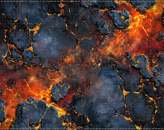 11th Edition - Dark Gaming Mats (PVC) 60x44 compatible with Warhammer 40K with Deployment Zones and Grid
