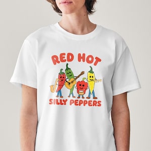 The Red Hot Silly Peppers Shirt, Silly Peppers tshirt, music shirt, band tee, funny shirt, meme shirt, the silly peppers tshirt