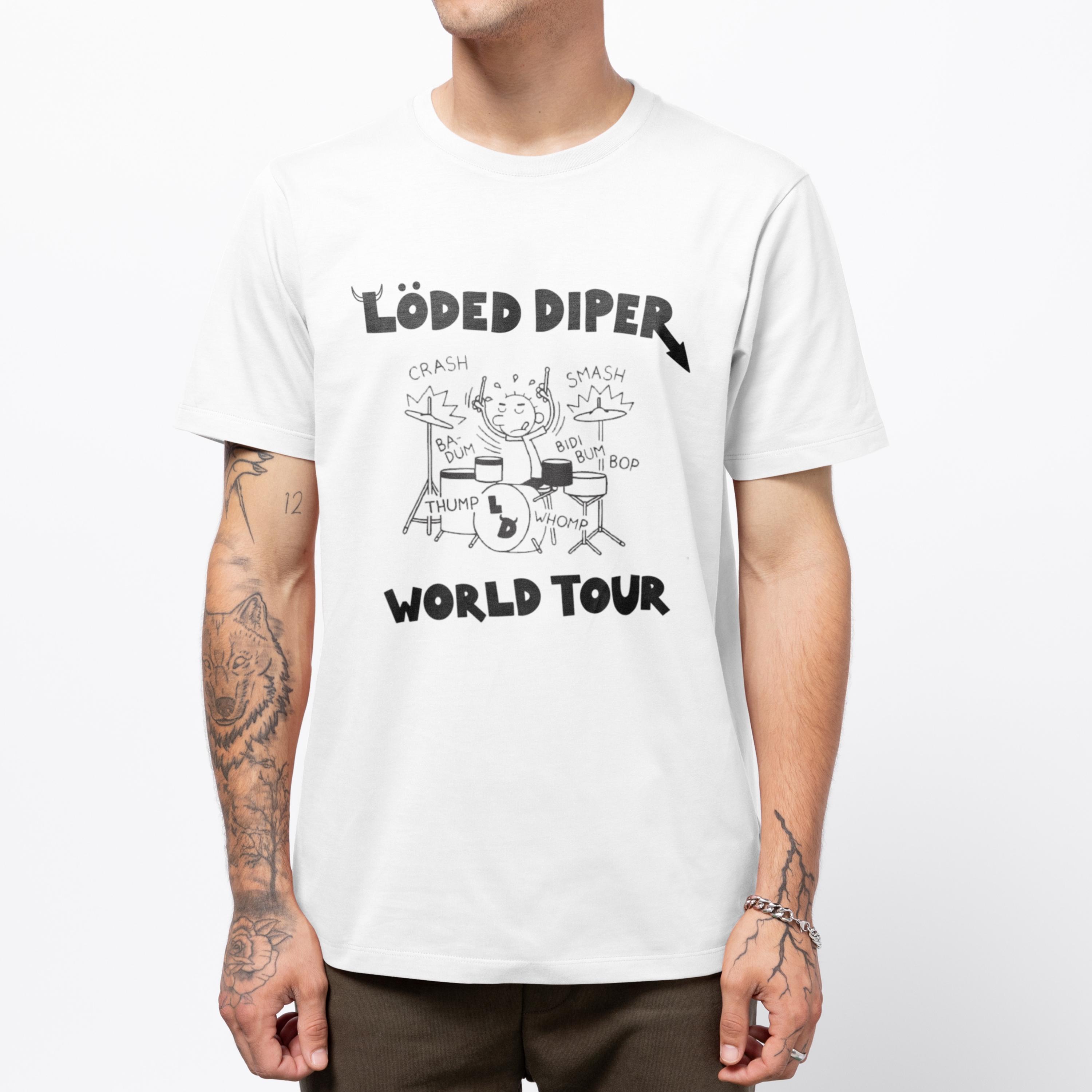 Loded Diper T-shirt, Loded Diper World Tour Shirt, Diary of a