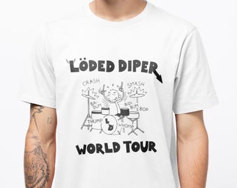 Loded Diper T-Shirt, Loded Diper World Tour Shirt, Diary of a Wimpy Kid Shirt, Loded Diaper Band Shirt, Rodrick Heffley, Loaded Diaper Shirt