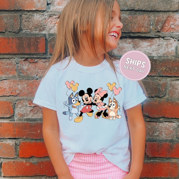 Disney Shirt Blue Dog Mickey And Friends Sweatshirt Mickey Mouse Shirt Matching Disney Trip Shirts Blue Dog Shirt Minnie Mouse Sweatshirt