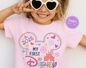 Kids Disney Shirt My First Disney Trip Toddler Shirt First Disney Trip Kids Sweatshirt Disney Family Trip Matching Disney Minnie Mickey Tees