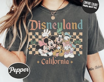 Disneyland California Shirt Comfort Colors Mickey And Friends Shirt Disney World Shirt Disney Vacation T-Shirt Disney Matching Family Shirt