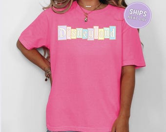 Disneyland Comfort Colors® Shirt Retro Disneyland Shirt Magical Kingdom Disney Sweatshirt Matching Disneyland Trip Shirt Pastel Disney Shirt